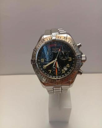 breitling transocean chronograph a53340 acciaio qu