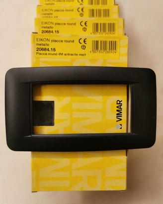 VIMAR EIKON 20684.15 - Placca round 4M antracite