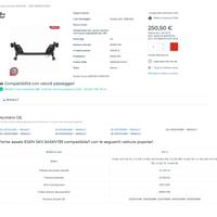 ponte assiale posteriore Renault Clio IV serie 1.5