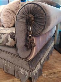 Salotto seta e velluto Keoma