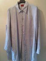Camicia grigio perla 7/8 di lino taglia 48