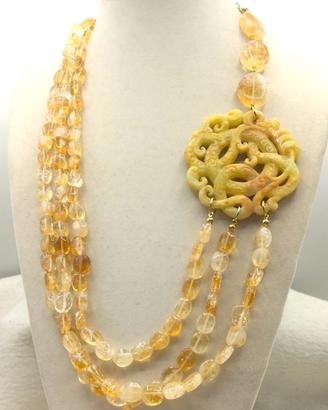 Collana Citrino "Madeira"