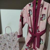 Accappatoio Bambina Unicorno e Stelle –5/6anni