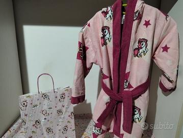 Accappatoio Bambina Unicorno e Stelle –5/6anni