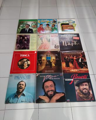 Lotto 14 Vinili LP Musica Italiana Pavarotti vari