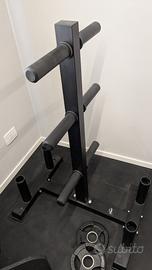 Rastrelliera Porta Dischi & Bilancieri Home Gym