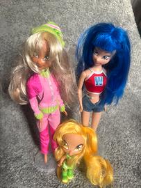 Winx Club lotto 3 bambole Musa Flora e Chatta
