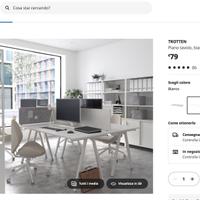 Piano per scrivania IKEA 160x80