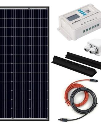 Kit Camper Pannello Solare 110W Monocristallino