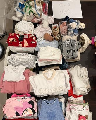 Stock vestiti Neonati 0-3 mesi