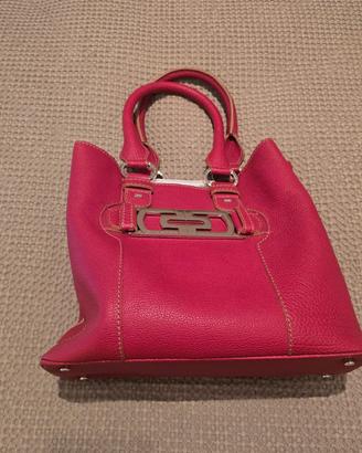 Borsa Bulgari in pelle rossa