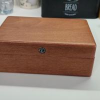 scatola orologi Eberhard vintage legno