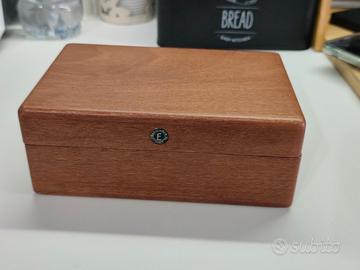 scatola orologi Eberhard vintage legno