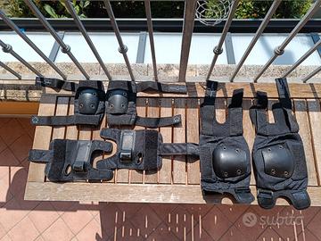 set protezioni skate junior 