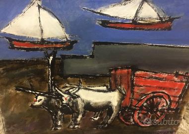 Romano Battaglia olio su tela 1933-2012 Wikipedia