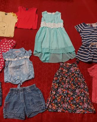 Abbigliamento estivo bambina 2/3 anni