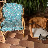 Sedia e seggiolino per bici vintage
