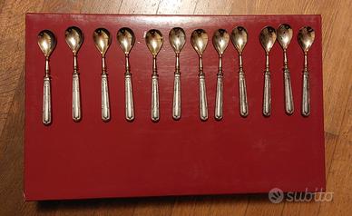 Servizio vintage 12 cucchiaini da dolce + paletta