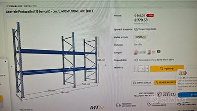 scaffali magazzino