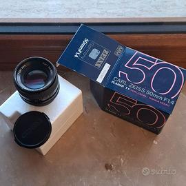 ZEISS PLANAR 50 1.4 CONTAX MM con SCATOLA