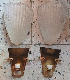 Coppia applique vetro Murano 