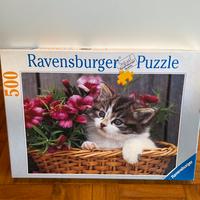 Puzzle figura gatto pezzi 500 revensburger
