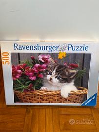 Puzzle figura gatto pezzi 500 revensburger
