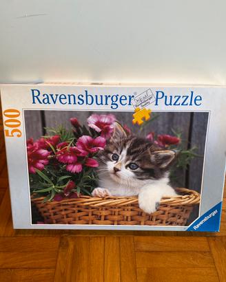 Puzzle figura gatto pezzi 500 revensburger