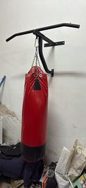 Sacco da boxe 25 kg con sbarra inclusa