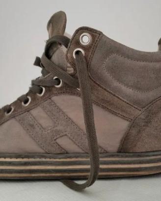 Hogan Rebel High Top in camoscio marrone 42