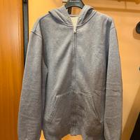 Felpa zip con cappuccio