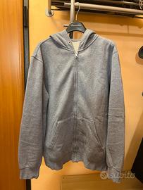 Felpa zip con cappuccio