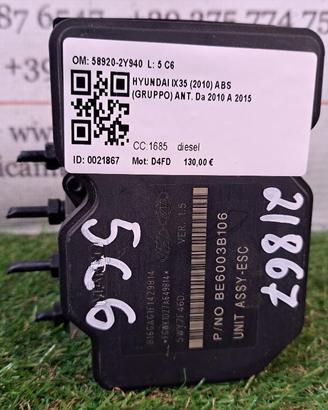 ABS HYUNDAI iX35 1° Serie 589202Y300 589202Y940 D
