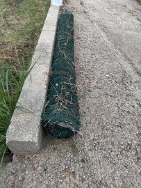 Rete metallica plastificata romboidale a maglia sc