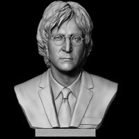John Lennon 3D Bust sculpture