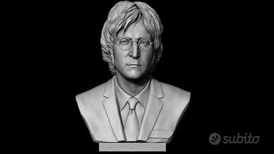 John Lennon 3D Bust sculpture