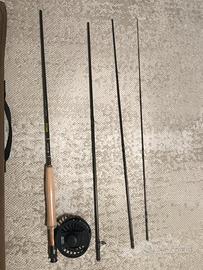 Canna da pesca redington a mosca+mulinello