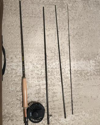 Canna da pesca redington a mosca+mulinello