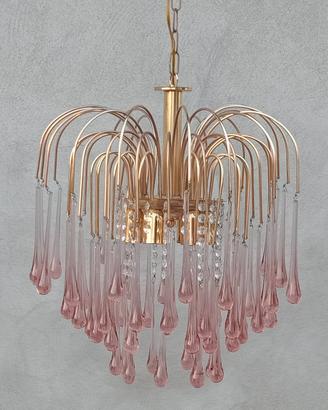 Lampadario in vetro di Murano stile Venini 