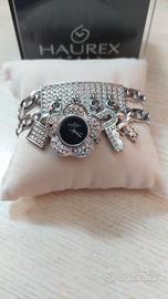 Orologio bracciale donna Haurex in acciaio.