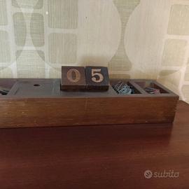 Organizer da scrivania in legno, vintage  anni 70