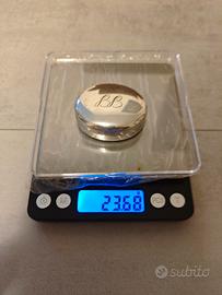 2 scatoline ovali argento 800 Ciardetti Firenze