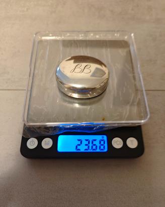 2 scatoline ovali argento 800 Ciardetti Firenze