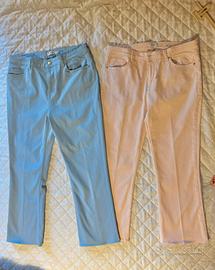 2 pantaloni donna estate taglia 48 - NUOVI