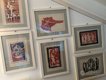 Collezione di 6 quadri Giordano Righini