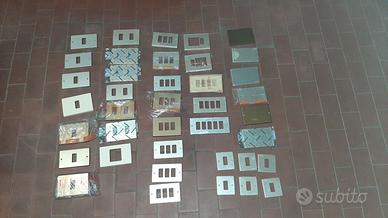 placche Ticino Magic e Piuma  alluminio anodizzato