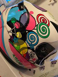 Casco moto ragazza