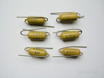 Mullard mustard condensatori 22nf 400V