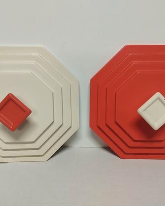 Coppia appendiabiti design anni 70 made in Italy 