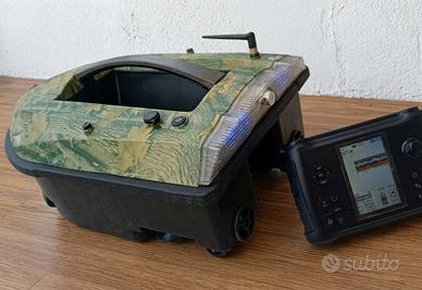 Barchino con ecoscandaglio e GPS da carpfishing